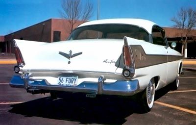 1956 Plymouth Fury dual exhausts