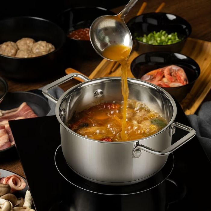 BỘ NỒI INOX 5 MÓN SMARTCOOK MINI SM 2303S SIZE 16,18,20, XỬNG HẤP 3 TẦNG SIZE 16,18,20cm: BỀN ĐẸP – ĐA TIỆN ÍCH