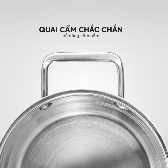 BỘ NỒI INOX 5 MÓN SMARTCOOK MINI SM 2303S SIZE 16,18,20, XỬNG HẤP 3 TẦNG SIZE 16,18,20cm: BỀN ĐẸP – ĐA TIỆN ÍCH