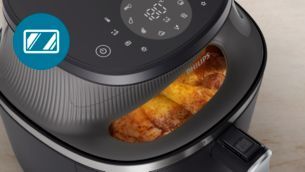 Cửa sổ kính để theo dõi quá trình nấu
