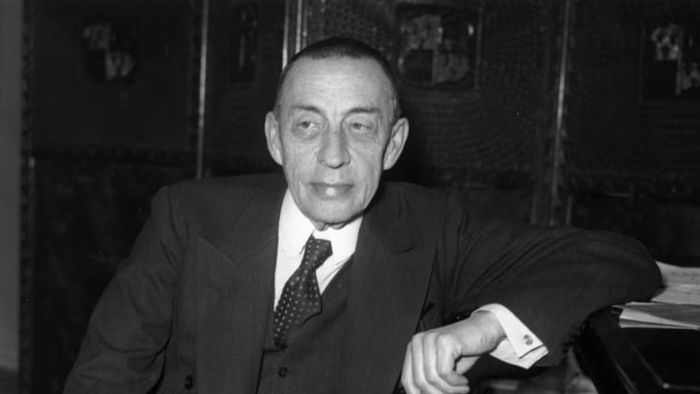 Photo of composer Sergei Rachmaninoff from 1938.