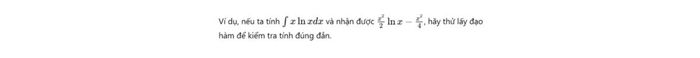 Mẹo hữu ích khi giải bài tập nguyên hàm từng phần