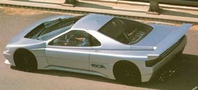 Side view of the 1988 Peugeot Oxia concept car
