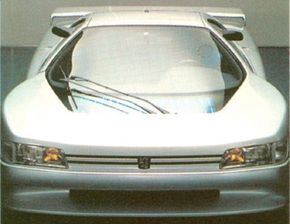 Front view of the 1988 Peugeot Oxia concept car