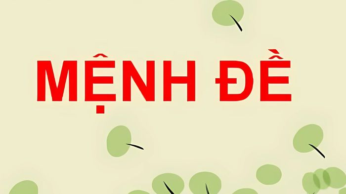 Khái niệm về mệnh đề
