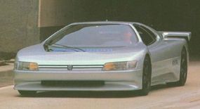 Front view of the 1988 Peugeot Oxia concept car