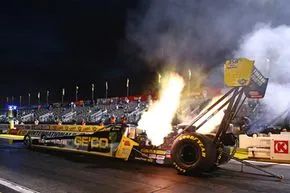 Top Fuel cars are estimated to produce noise levels exceeding 150 decibels, which can cause permanent damage to the eardrum.