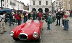 Mimicking the style of traditional Mille races, the California Melee features classic cars like a vintage Maserati, which was showcased at the Mille Miglia 2010 in Brescia, Italy.