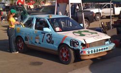 Only beat-up cars are permitted in the 24 Hours of LeMons race. If your vehicle cost over $500, you’ll face a lap penalty as a consequence.