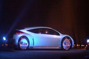 Hybrid automobile.