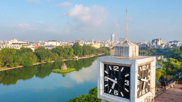 Tải ngay hình ảnh Hồ Hoàn Kiếm từ trên cao với chất lượng 4k đẹp nhất
