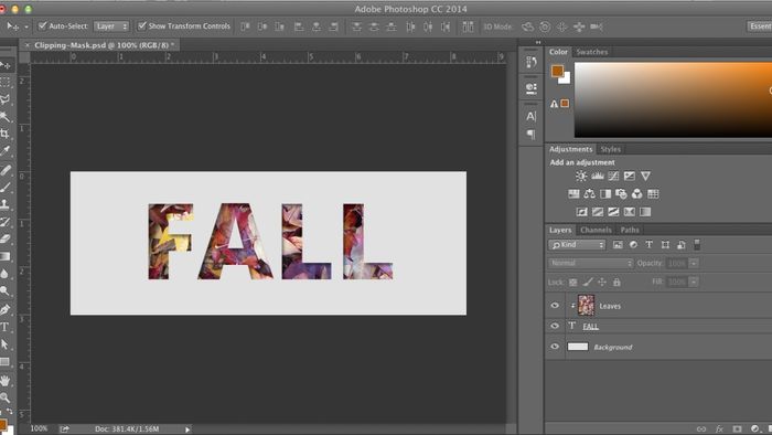 Cách thức hoạt động của clipping mask trong Photoshop