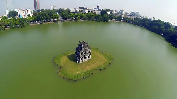 Tải hình ảnh Hồ Hoàn Kiếm nhìn từ trên cao đẹp nhất