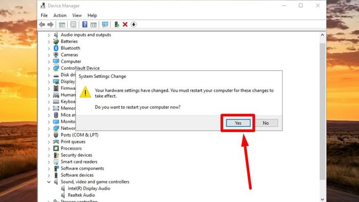 Cách bật micro trên Windows 10, bước 4 (Hình ảnh minh họa)