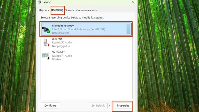 Cách điều chỉnh micro trên Windows 10, bước 2