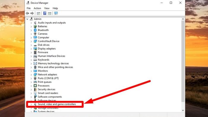 Cách bật micro trên Windows 10, bước 2 (Hình ảnh minh họa)
