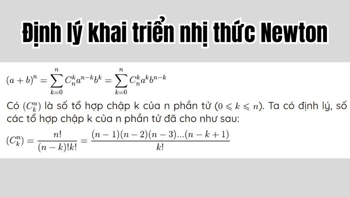 khai triển nhị thức Newton