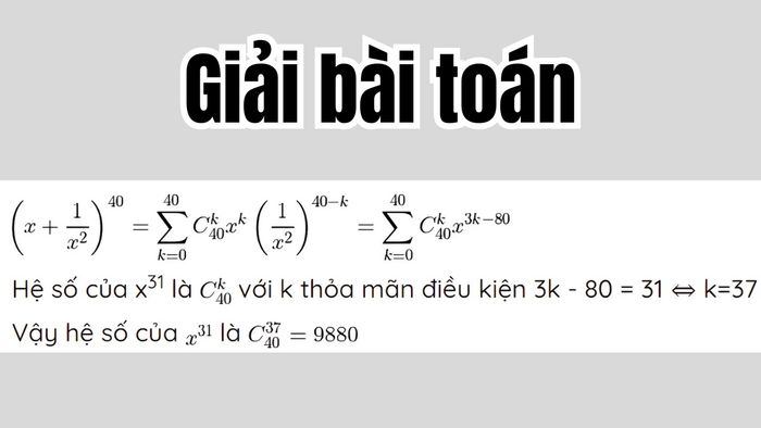 khai triển nhị thức newton lớp 10