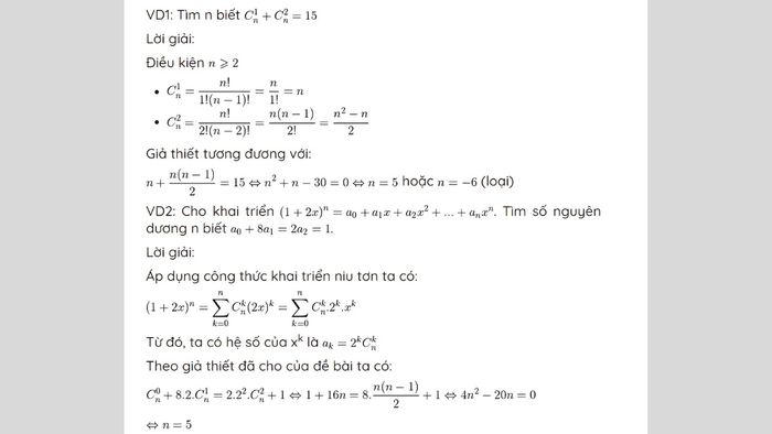 khai triển nhị thức Newton