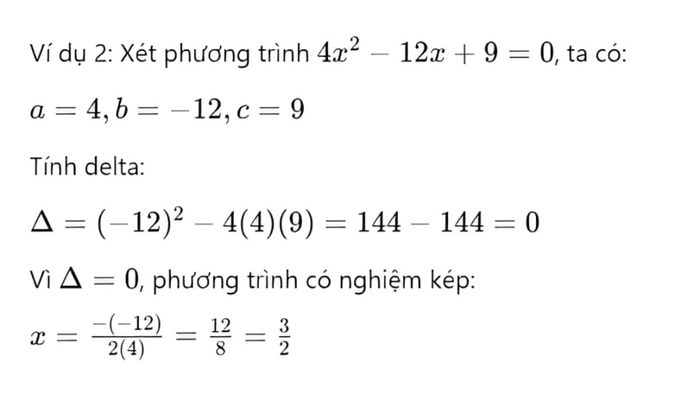 nghiệm kép là gì toán 12