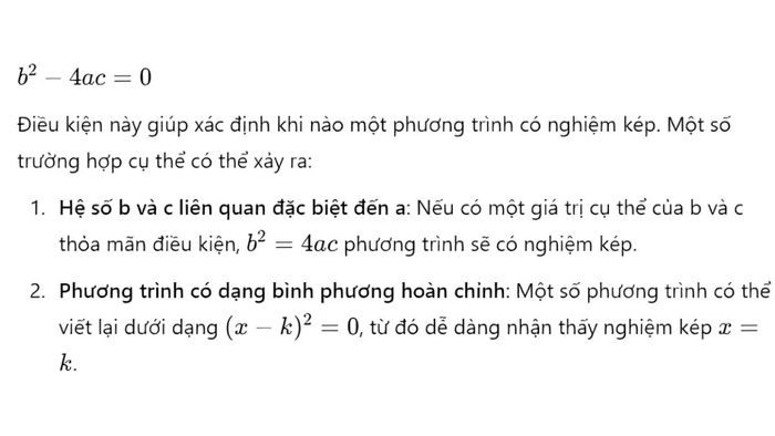 nghiệm kép là gì ví dụ