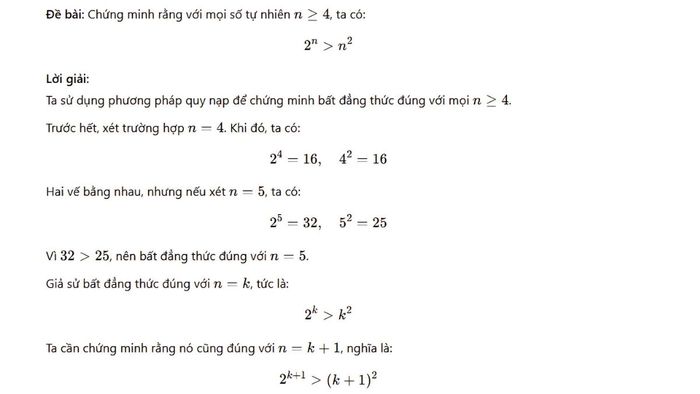 quy nạp trong toán học là gì