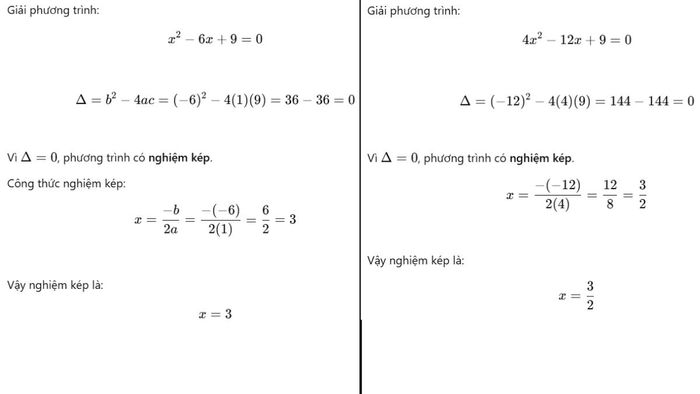nghiệm kép là gì ví dụ