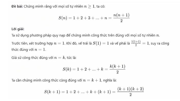 phương pháp quy nạp toán học là gì