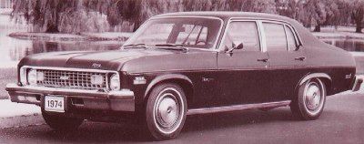 The 1974 Chevrolet Nova 4-door Sedan was a key model in the 1974 Chevrolet Nova lineup.