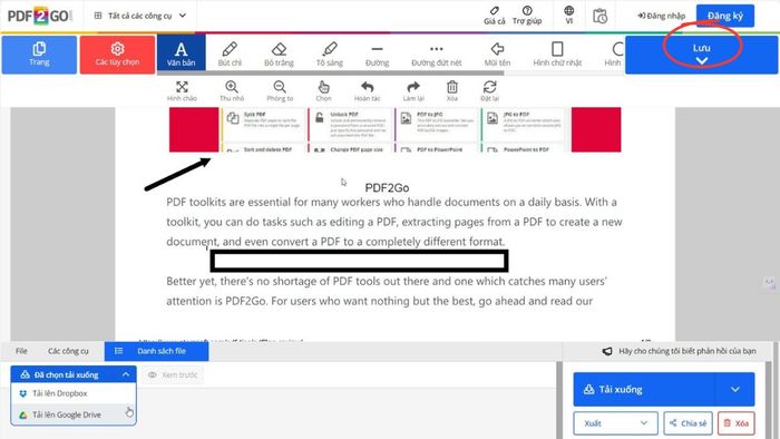 PDF2Go là gì và hướng dẫn sử dụng bước 4