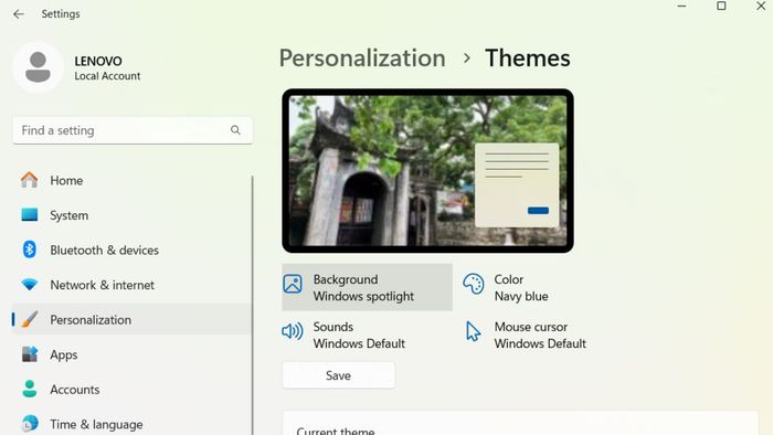 Cách tạo theme Windows 10 cá nhân - bước thứ hai