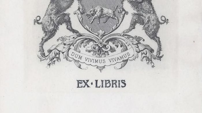 The bookplate of Harvard's Porcellian Club