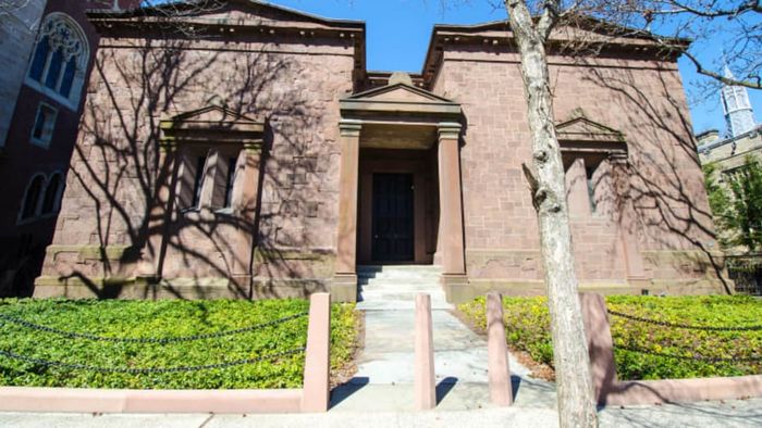 The Skull and Bones clubhouse, known as