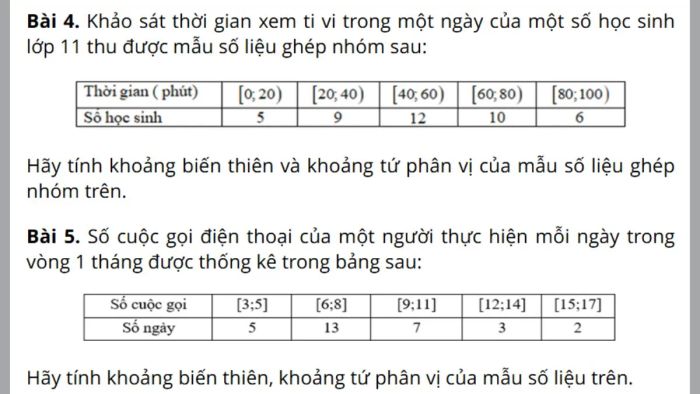 khoảng tứ phân vị