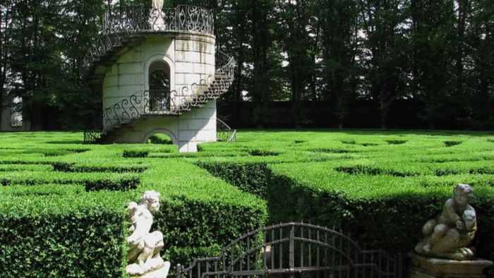 The labyrinth at Villa Pisani