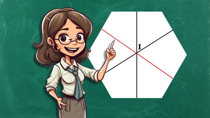 Trục và tâm đối xứng của hình lục giác đều