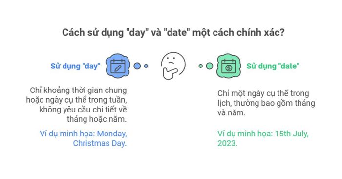 Day và Date có sự khác biệt như thế nào?