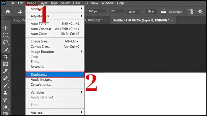 Hướng dẫn copy Layer trong Photoshop sang file mới để làm việc - bước 2