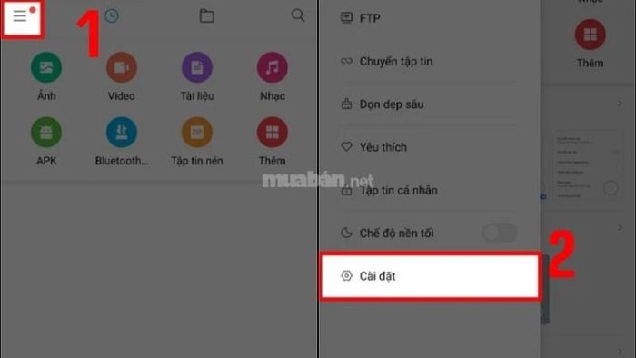 Cách tắt quảng cáo trong ứng dụng Tệp trên điện thoại Xiaomi