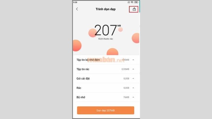 Hướng dẫn tắt quảng cáo trong ứng dụng Trình dọn dẹp trên điện thoại Xiaomi