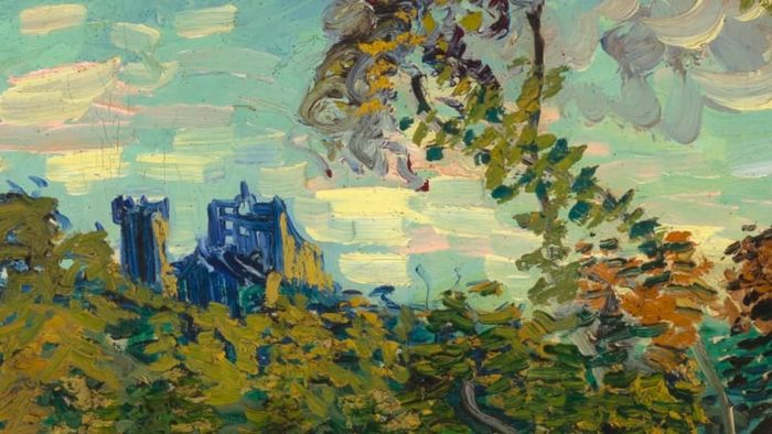 Van Gogh, Sunset at Montmajour, 1888