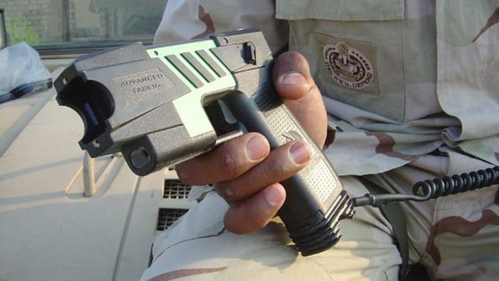 An M26 TASER Stun Pistol.