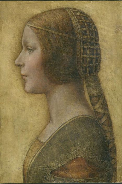 'Profile of a Young Fiancée,' potentially created by Leonardo da Vinci.