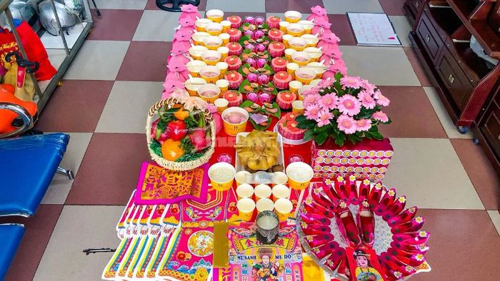 Lễ vật cúng mụ dành cho bé gái