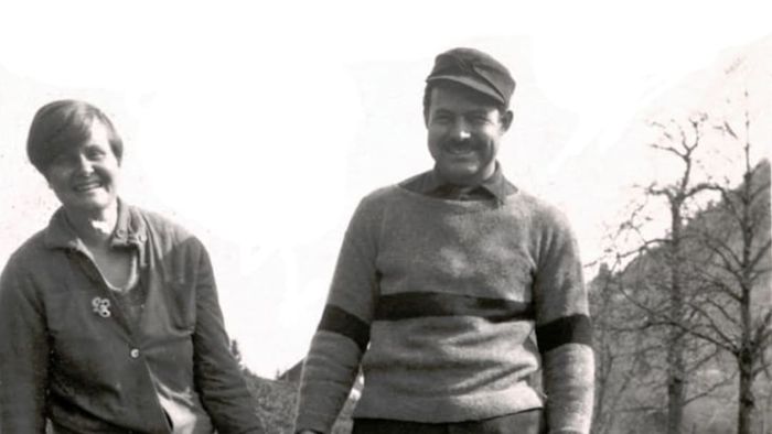 A photograph of Hadley, Ernest, and their son Jack