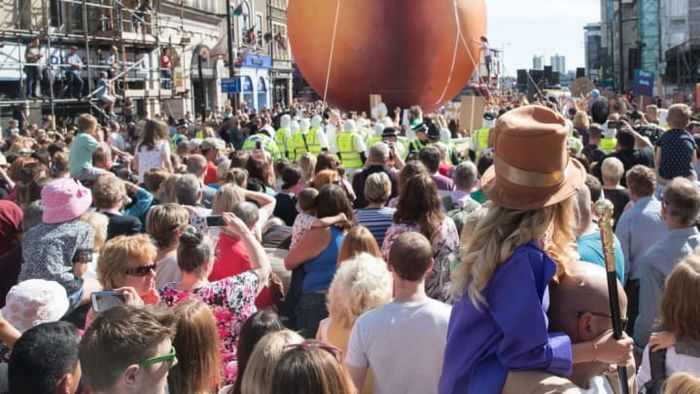 In 2016, a giant peach was showcased in Cardiff, Wales, as part of the celebrations honoring the life and legacy of Roald Dahl, the author behind the beloved story.