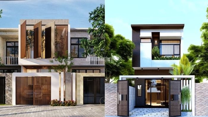 Mẫu nhà 1 trệt 1 lầu 5x15 với mái bằng