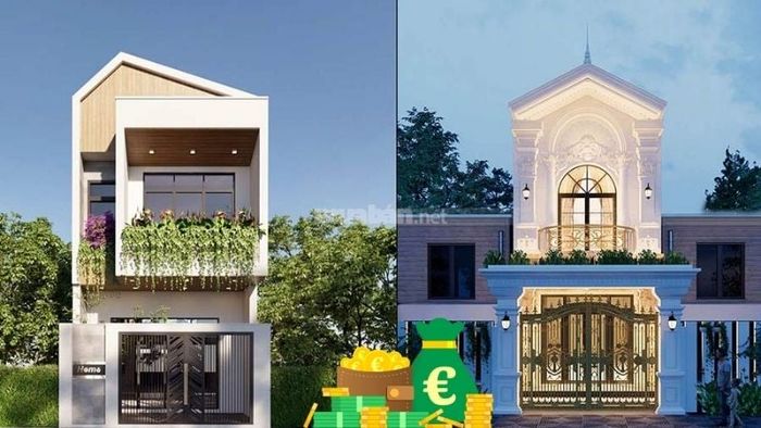 Chi phí xây nhà 1 trệt 1 lầu 5x15 là bao nhiêu