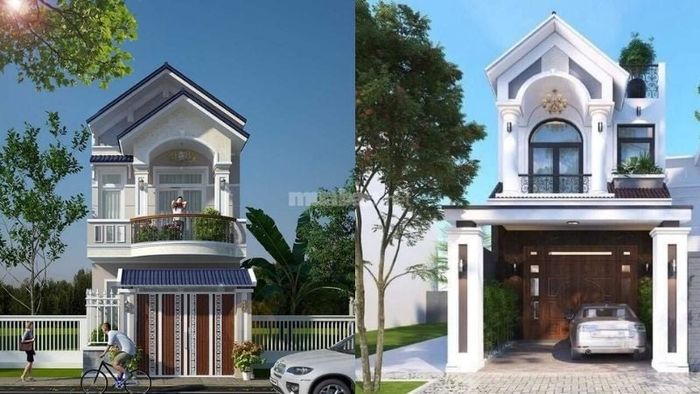 Mẫu nhà 1 trệt 1 lầu 5x15 với mái Thái