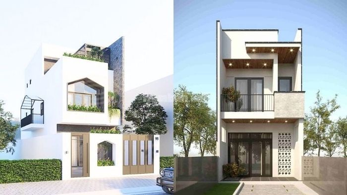 Mẫu nhà 1 trệt 1 lầu 5x15 theo phong cách hiện đại